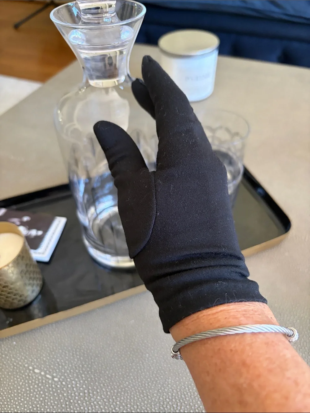Classic Black Long Gloves